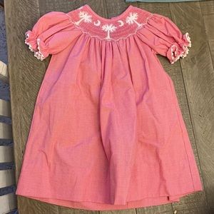 Toddler Pink Hand Smocked Dress